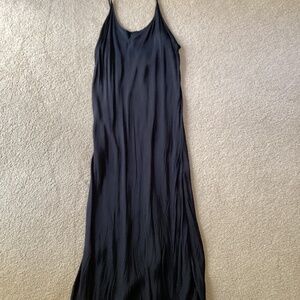 Black slip dress